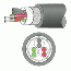 大電 ロボトップDF-SB/UL20276 2P X 0.5SQ/AWG20 | 30V | シールド付 | 耐油性 | 柔軟性 | 低速移動用 | RoHS2 |