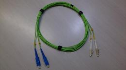 AC-UNION　片端SC/LCコネクタ付GI 2心コード　1m　HKB-SCLC5-01L