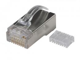 日本製線　Cat5e用シールドモジュラープラグ(ラビットラッチ) NSP524-S(100個入り)