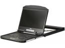 ATEN CL3100NXJJL USB/VGA対応 シングルスライドLCDコンソールドロワー/ロングレール