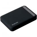 ELECOM ELP-EEN005UBK USB3.0 ポータブルハードディスク/ハードウェア暗号化/パスワード保護/500GB/e:DISK Safe Portable