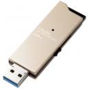 ELECOM MF-DAU3128GGD USBメモリー/USB3.0対応/スライド式/高速/FALDA/128GB/ゴールド