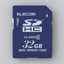 ELECOM MF-FSD032GC4/H SDHCカード/Class4/32GB/法人専用/簡易パッケージ