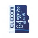 ELECOM MF-MS064GU13V3R Nintendo Switch対応メモリカード/MicroSDXCカード/データ復旧サービス付/ビデオスピードクラス対応/UHS-I U3 80MB/s 64GB