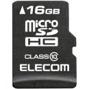 ELECOM MF-MSD016GC10R microSDHCカード/データ復旧サービス付/Class10/16GB
