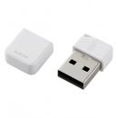 ELECOM MF-USB3032GWH USBメモリ/USB3.2(Gen1)対応/小型/キャップ付/誤消去防止機能ソフト対応/32GB/ホワイト