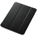 ELECOM TB-A20MWVBK iPad Air 10.9インチ(第4世代/2020年モデル)用レザーケース/手帳型/2アングル/スリープ対応/背面クリア/ブラック