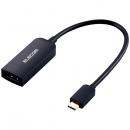 ELECOM AD-CDPBK2 USB Type-C映像変換アダプタ/USB Type-C to DisplayPort/ブラック