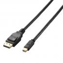 ELECOM CAC-DPM1215BK Mini DisplayPortケーブル/Ver1.2a/1.5m/ブラック