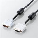 ELECOM CAC-DVIE10BK DVI アナログ延長ケーブル 1.0m/DVI-I29pinオス-DVI-I29pinメス (ブラック)