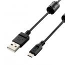ELECOM DGW-AMBF15BK デジカメ用USBケーブル/microB/フェライトコア/1.5m/ブラック