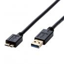 ELECOM DH-AMB3N05BK USB3.0ケーブル/A-microBタイプ/0.5m/ブラック