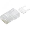 ELECOM LD-6RJ45T10/T RJ45コネクタ/Cat6対応/単線ヨリ線共通/ツメ折れ防止コネクタ/10個入り