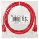 ELECOM LD-CTT/R1/RS RoHS指令準拠LANケーブル/CAT5E/爪折れ防止/1m/レッド/簡易パッケージ