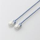 ELECOM LD-GPASST/BU20 LANケーブル/CAT6A/スーパースリム/爪折れ防止/2.0m/ブルー