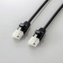 ELECOM LD-GPAYT/BK30 やわらかLANケーブル/CAT6A/爪折れ防止/3.0m/ブラック