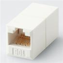 ELECOM LD-RJ45JJ6AY2 CAT6A対応 コンパクトRJ45延長コネクタ