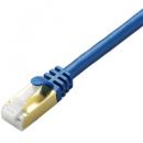 ELECOM LD-TWST/BM05 LANケーブル/CAT7準拠/爪折れ防止/0.5m/メタリックブルー