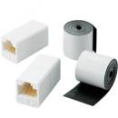 ELECOM LD-VAPFR/RJ45WP RJ中継コネクタ/CAT5E準拠/簡易防水テープ(屋外対応版)