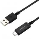 ELECOM MPA-AC12SNBK スマートフォン用USBケーブル/USB2.0/(Cオス-Aオス)/認証品/温度検知機能付/1.2m/ブラック