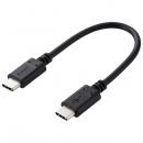 ELECOM MPA-CC01PNBK スマホ・タブレット用USBケーブル/USB(C-C)/スタンダード/USB Power Delivery対応/認証品/0.1m/ブラック