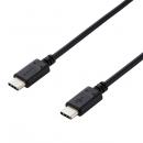 ELECOM MPA-CC05PNBK スマホ・タブレット用USBケーブル/USB(C-C)/スタンダード/USB Power Delivery対応/認証品/0.5m/ブラック