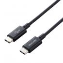 ELECOM MPA-CCPS20PNBK スマホ・タブレット用USBケーブル/USB(C-C)/準高耐久/USB Power Delivery対応/認証品/2.0m/ブラック