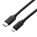 ELECOM MPA-CLY20BK USB-C to Lightningケーブル/やわらか/2.0m/ブラック