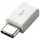 ELECOM MPA-MBFCMADNWH スマートフォン用USB変換アダプタ/USB(microBメス)-USB(Cオス)/ホワイト