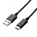 ELECOM U2C-AC05NBK USB2.0ケーブル/A-Cタイプ/認証品/0.5m/ブラック