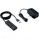 ELECOM U2H-AN4SBK USB2.0ハブ/ACアダプタ付/セルフパワー/4ポート/ブラック