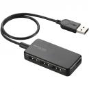 ELECOM U2HS-A402BBK USB2.0ハブ/バスパワー/タブレット向け/スイングコネクタ/4ポート/ブラック