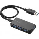 ELECOM U3H-A411BBK USB3.0ハブ/バスパワー/タブレット向け/4ポート/ブラック