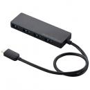 ELECOM U3HC-A430BBK USB3.1(Gen1)HUB/Type-C/Aメス4ポート/バスパワー/30cmケーブル/ブラック
