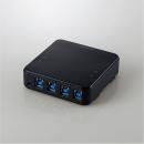 ELECOM U3SW-T4 USB切替器/USB3.0/PC側4ポート/接続機器4ポート/手元スイッチ/ブラック