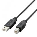 ELECOM USB2-ECO10 EU ABタイプ/RoHS指令準拠USBケーブル ABタイプ/1.0m(ブラック)