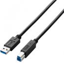 ELECOM USB3-AB05BK USB3.0ケーブル(A-B)/0.5m/ブラック