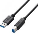ELECOM USB3-AB10BK/RS EU RoHS指令準拠 USB3.0ケーブル(A-B)/1.0m/ブラック