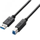 ELECOM USB3-AB20BK/RS EU RoHS指令準拠 USB3.0ケーブル(A-B)/2.0m/ブラック