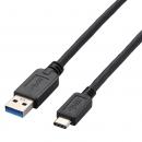 ELECOM USB3-AC05BK USB3.1ケーブル/A-Cタイプ/ノーマル/0.5m/ブラック