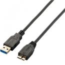 ELECOM USB3-AMBX10BK 極細USB3.0ケーブル(A-microB)/1.0m/ブラック
