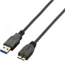 ELECOM USB3-AMBX15BK 極細USB3.0ケーブル(A-microB)/1.5m/ブラック