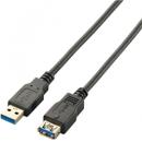 ELECOM USB3-E10BK USB3.0延長ケーブル(A-A)/1.0m/ブラック