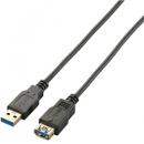 ELECOM USB3-EX10BK 極細USB3.0延長ケーブル(A-A)/1.0m/ブラック