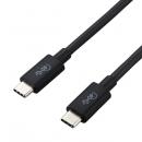 ELECOM USB4-CC5P08BK USB4ケーブル/C-Cタイプ/認証品/PD対応/40Gbps/0.8m/ブラック