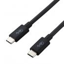 ELECOM USB4-CC5P08BK USB4ケーブル/C-Cタイプ/認証品/USB Power Delivery対応/40Gbps/0.8m/ブラック