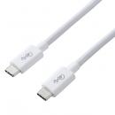 ELECOM USB4-CC5P08WH USB4ケーブル/C-Cタイプ/認証品/USB Power Delivery対応/40Gbps/0.8m/ホワイト