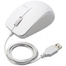 ELECOM M-BL27UBKWH BlueLEDマウス/有線/3ボタン/サイドラバー/抗菌/ホワイト