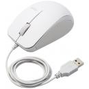 ELECOM M-BL27UBSKWH BlueLEDマウス/有線/3ボタン/サイドラバー/静音/抗菌/ホワイト