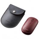 ELECOM M-TM10BBRD BlueLEDマウス/薄型/Bluetooth対応/4ボタン/ポーチ付/レッド